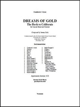 Dreams of Gold Concert Band sheet music cover